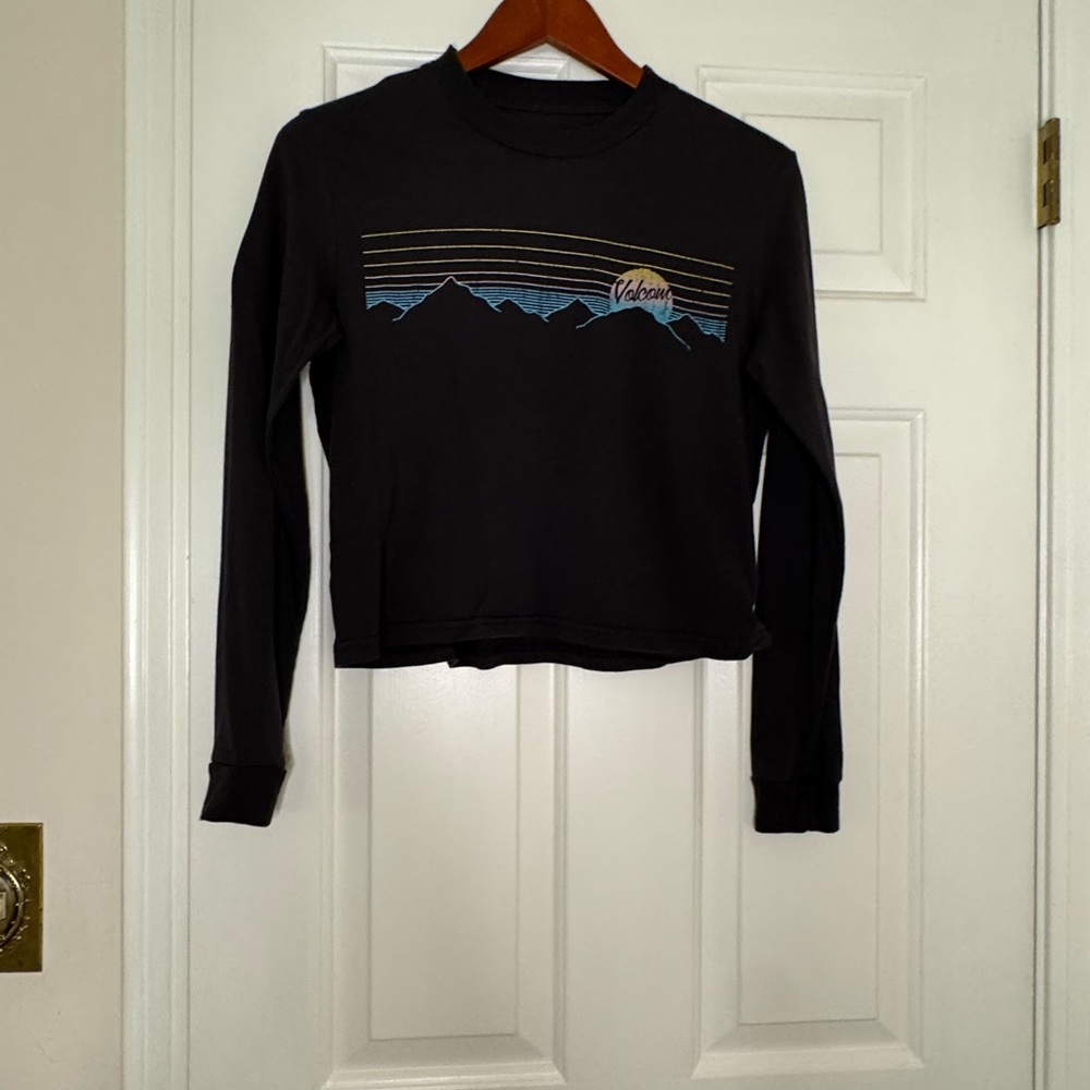 Volcom Dark Gray Long Sleeve Shirt
